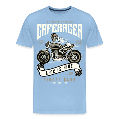 Männer Premium T-Shirt - Motorrad - Design - Sky