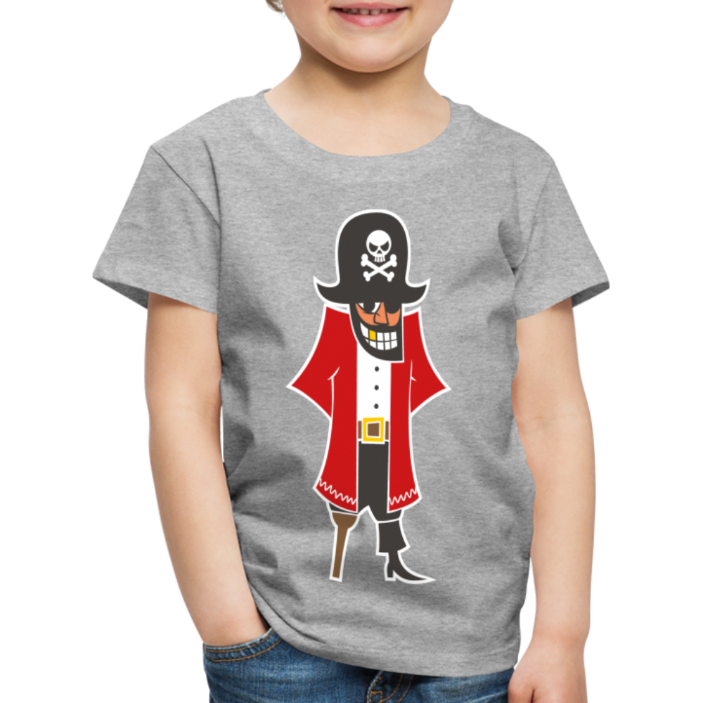 Kinder Premium T-Shirt - Pirat - Grau meliert