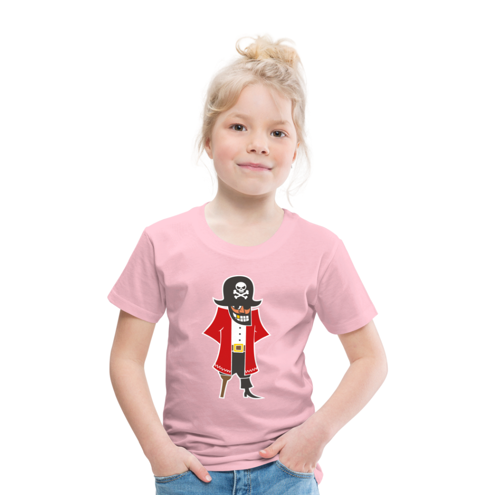 Kinder Premium T-Shirt - Pirat - Hellrosa