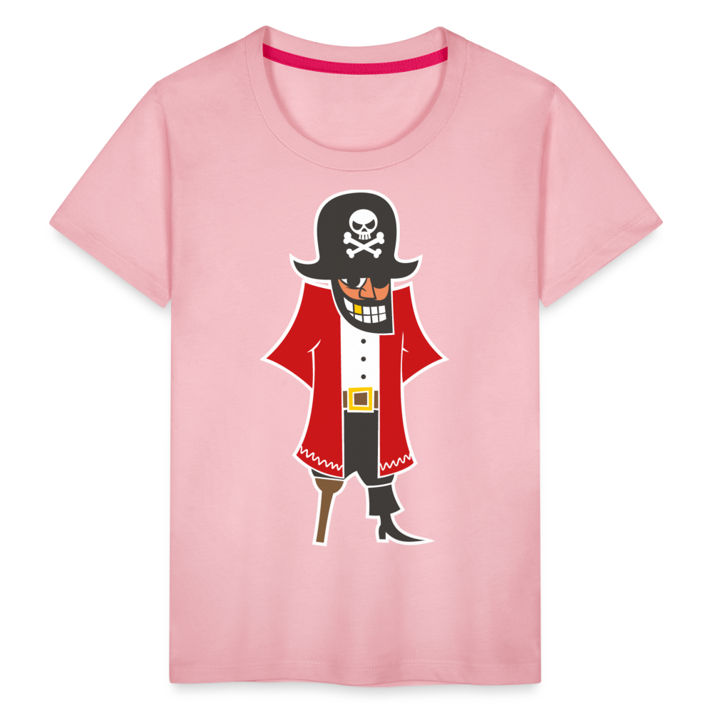 Kinder Premium T-Shirt - Pirat - Hellrosa