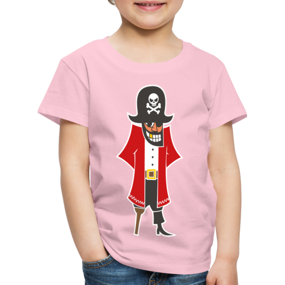 Kinder Premium T-Shirt - Pirat - Hellrosa