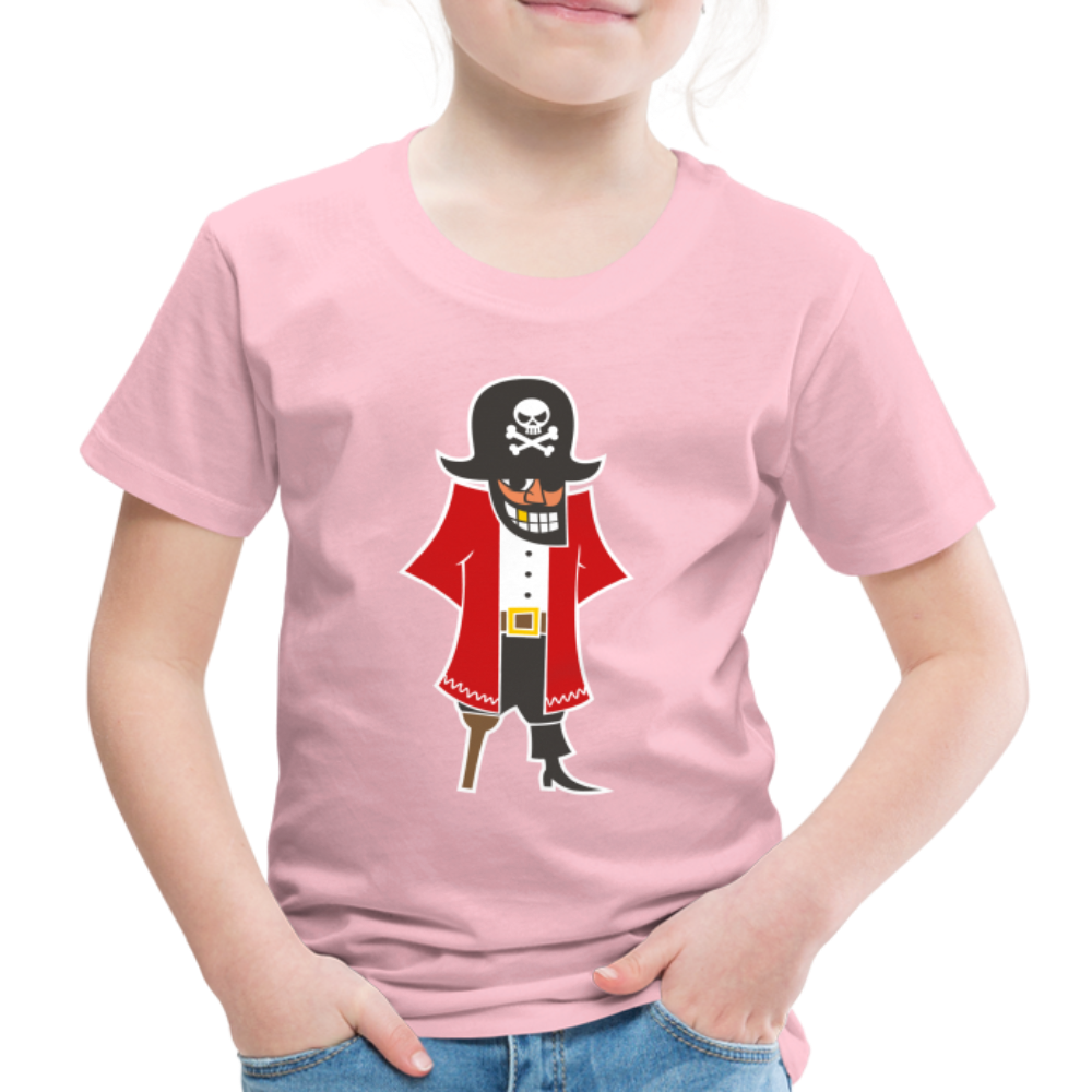 Kinder Premium T-Shirt - Pirat - Hellrosa