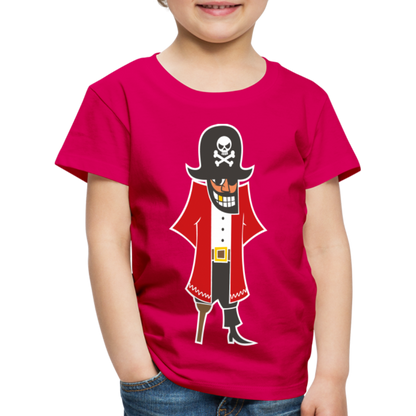 Kinder Premium T-Shirt - Pirat - dunkles Pink