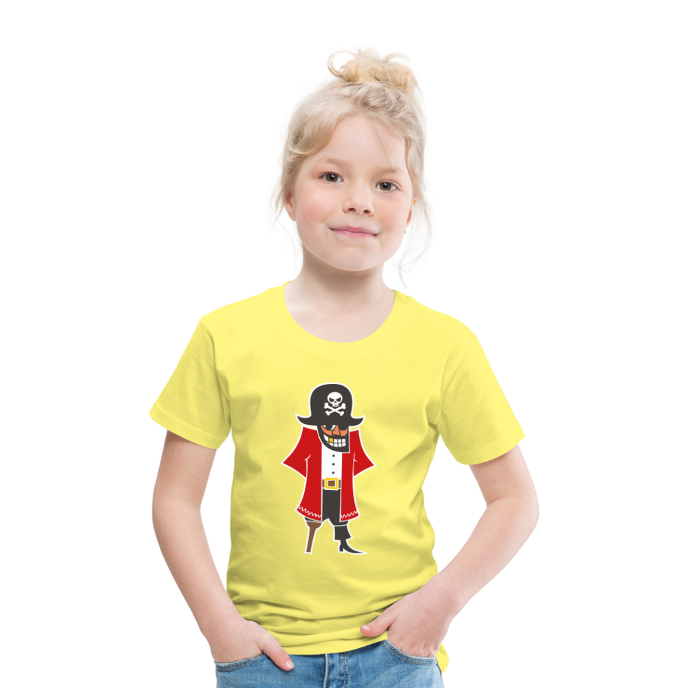 Kinder Premium T-Shirt - Pirat - Gelb