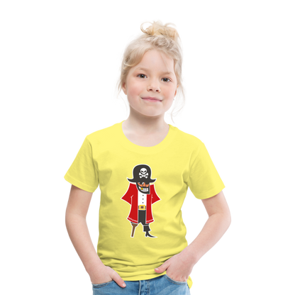 Kinder Premium T-Shirt - Pirat - Gelb