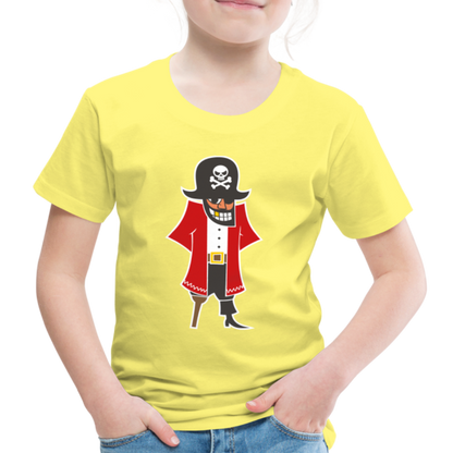 Kinder Premium T-Shirt - Pirat - Gelb