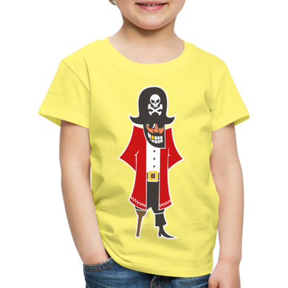 Kinder Premium T-Shirt - Pirat - Gelb