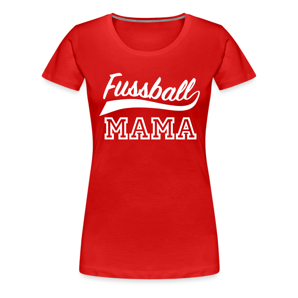 Frauen Premium T-Shirt Fußball Mama - Rot