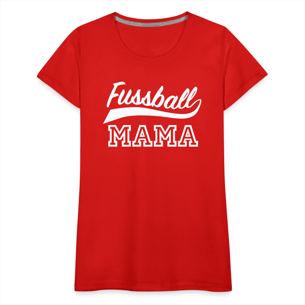 Frauen Premium T-Shirt Fußball Mama - Rot