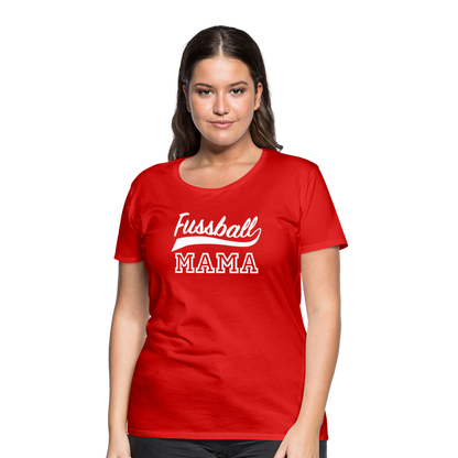 Frauen Premium T-Shirt Fußball Mama - Rot