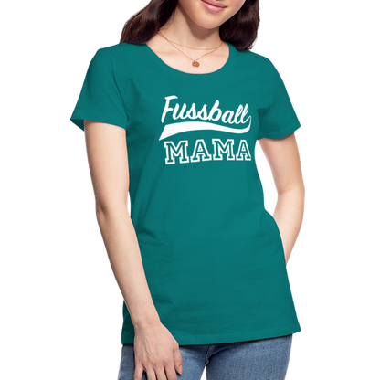 Frauen Premium T-Shirt Fußball Mama - Divablau