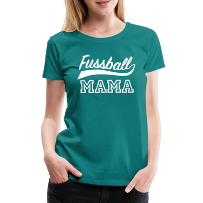 Frauen Premium T-Shirt Fußball Mama - Divablau