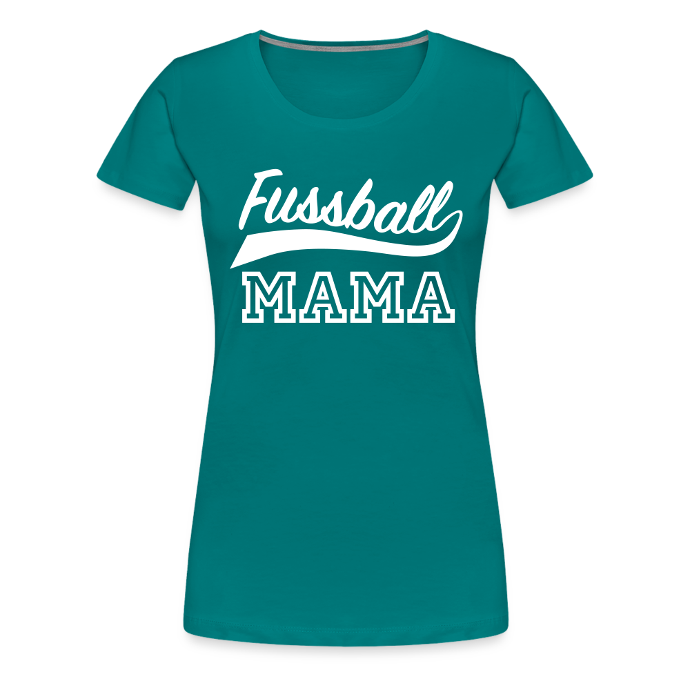 Frauen Premium T-Shirt Fußball Mama - Divablau