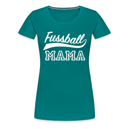 Frauen Premium T-Shirt Fußball Mama - Divablau