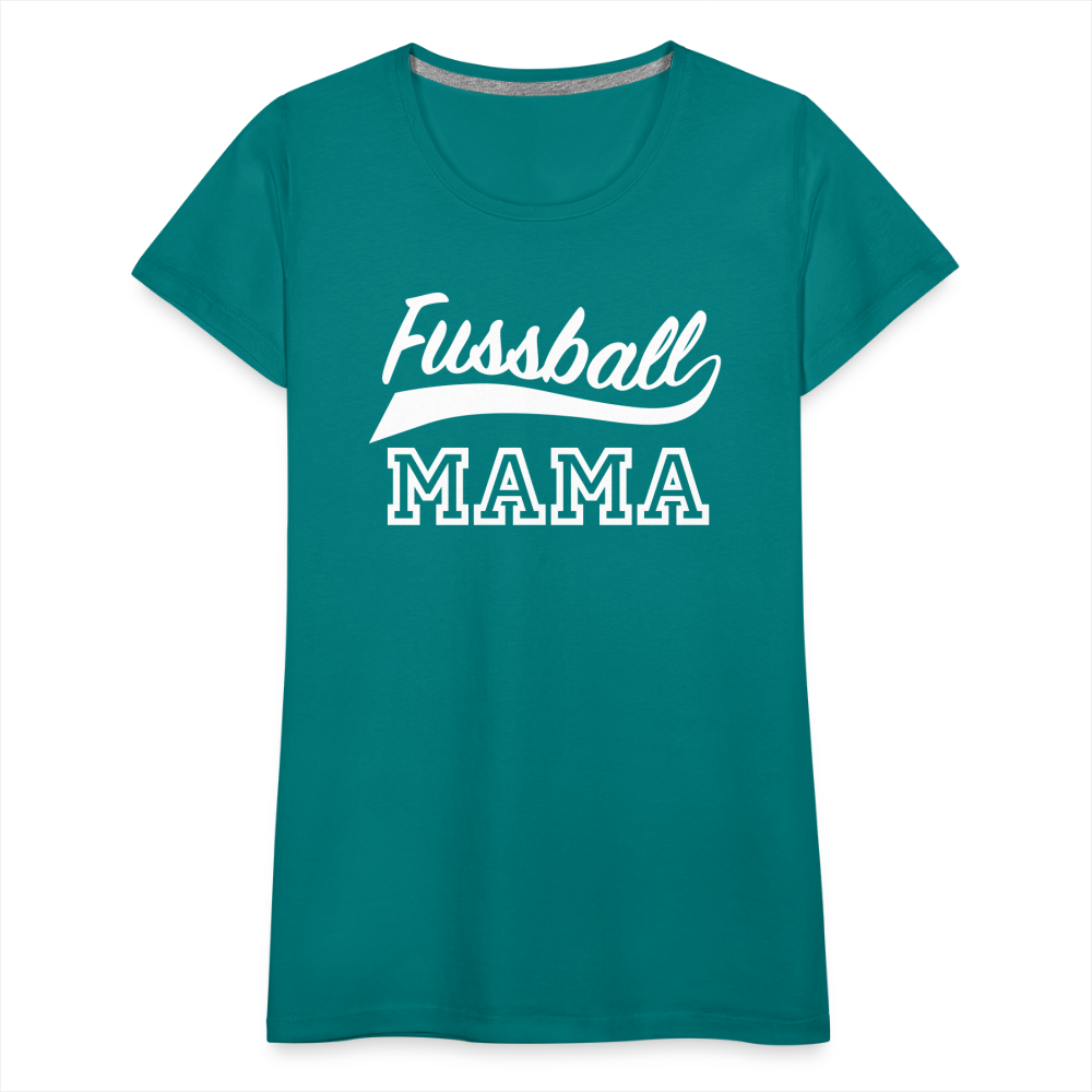 Frauen Premium T-Shirt Fußball Mama - Divablau