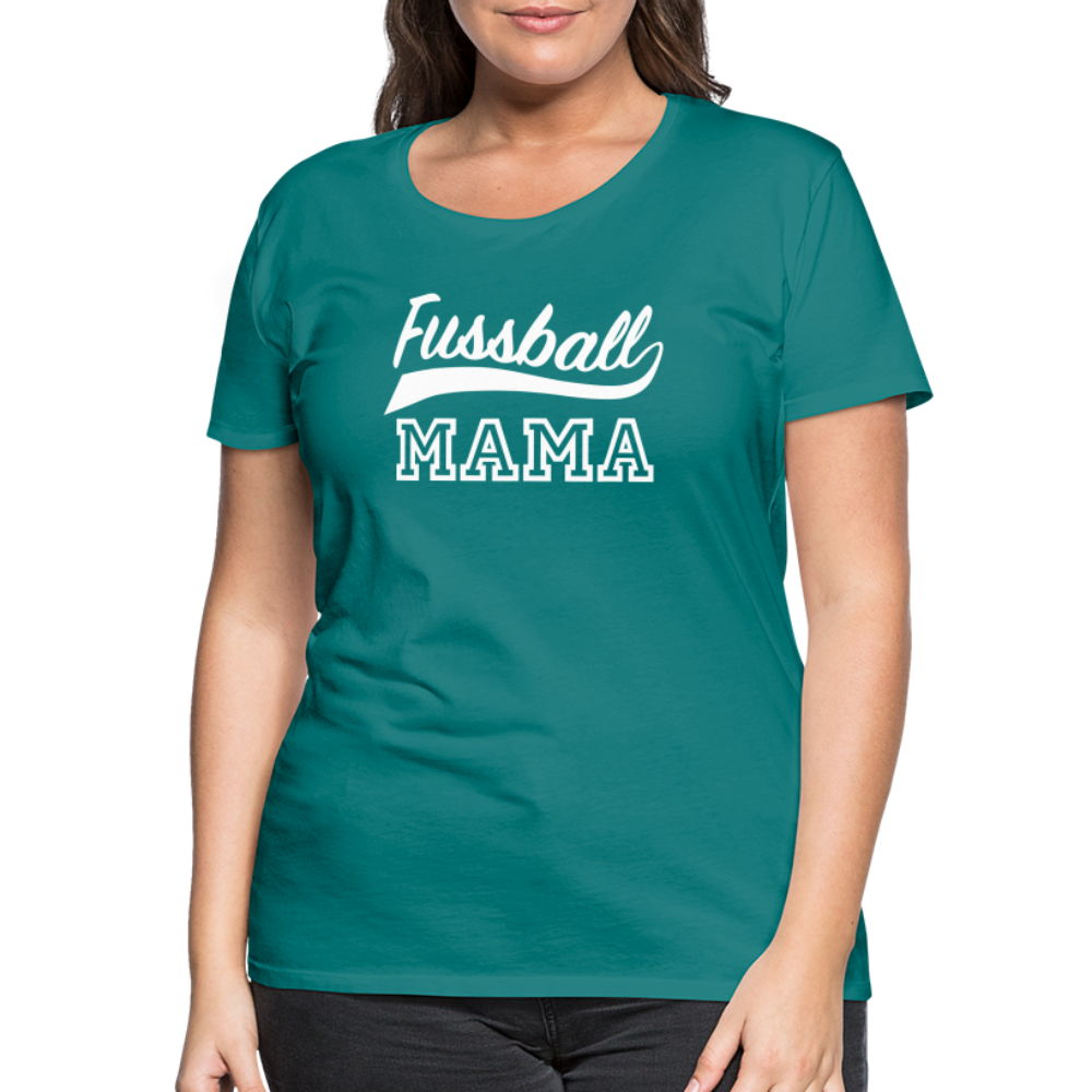 Frauen Premium T-Shirt Fußball Mama - Divablau