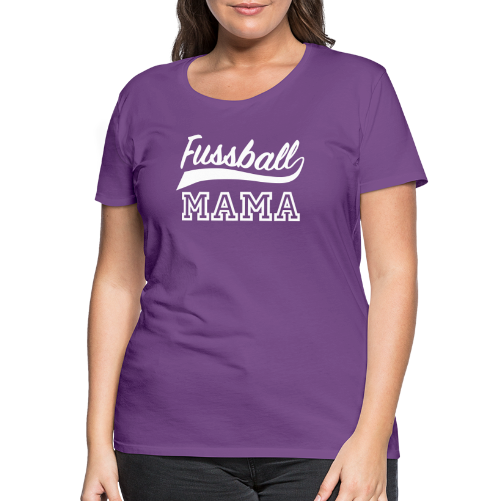 Frauen Premium T-Shirt Fußball Mama - Lila