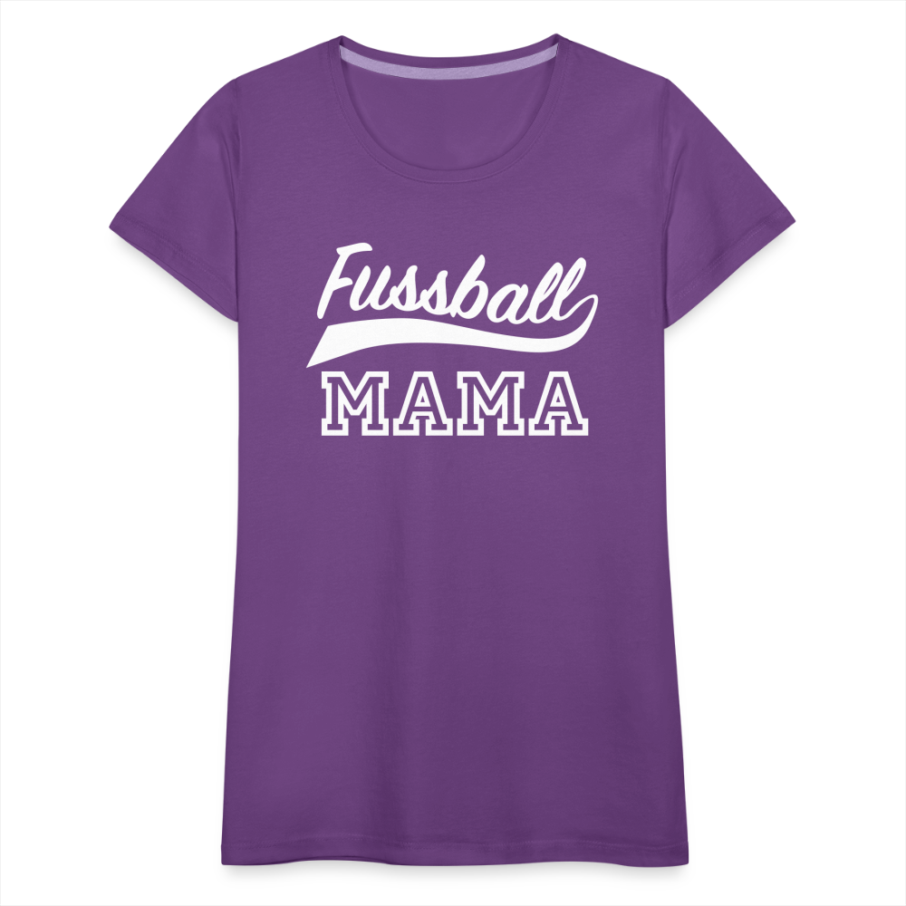 Frauen Premium T-Shirt Fußball Mama - Lila