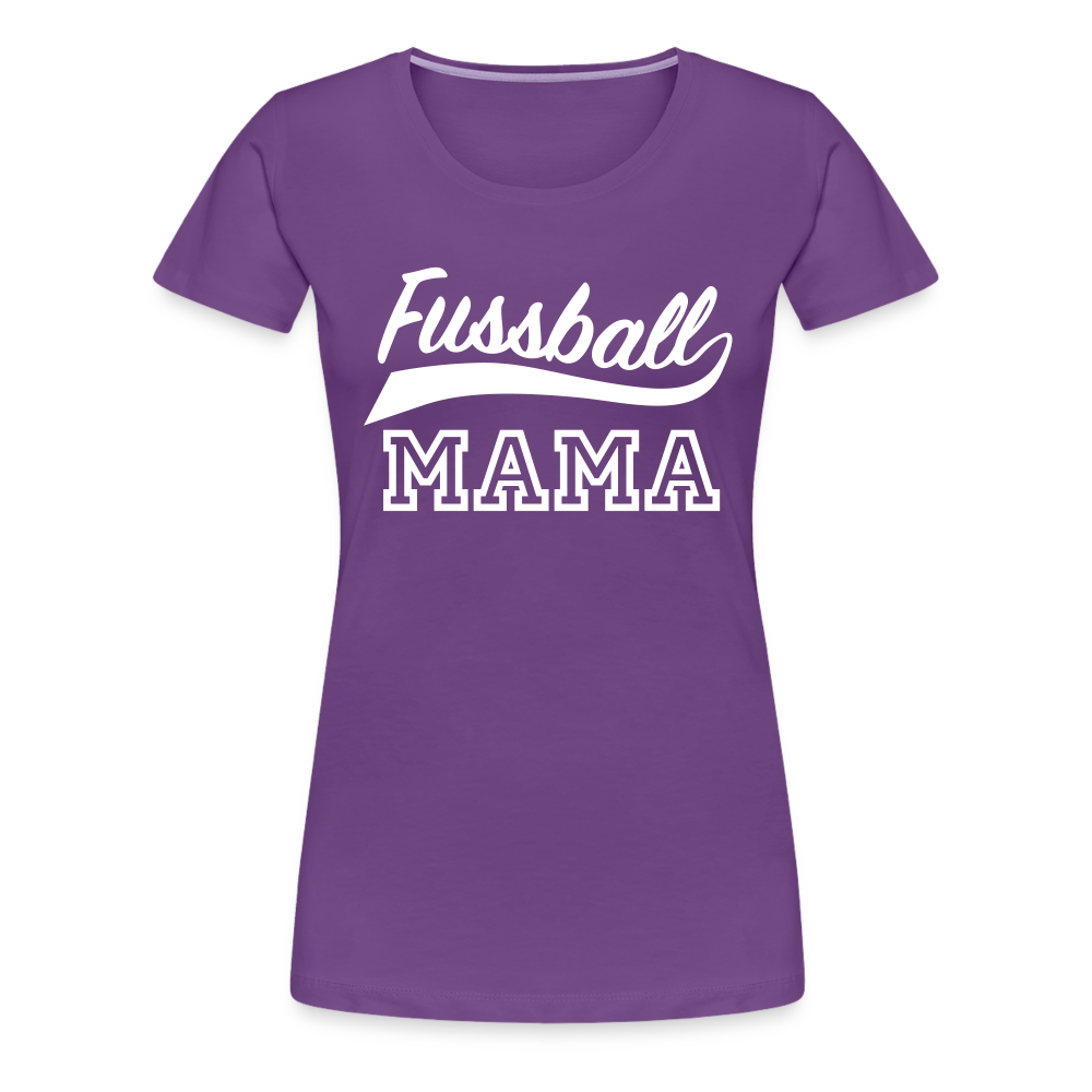 Frauen Premium T-Shirt Fußball Mama - Lila