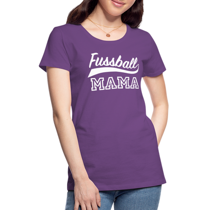 Frauen Premium T-Shirt Fußball Mama - Lila