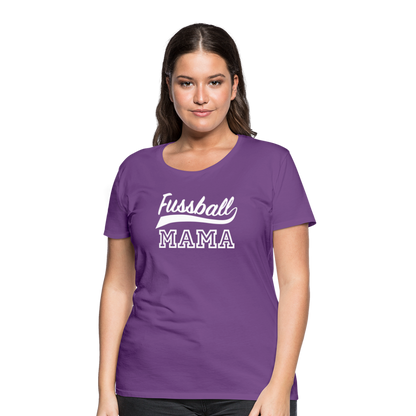 Frauen Premium T-Shirt Fußball Mama - Lila