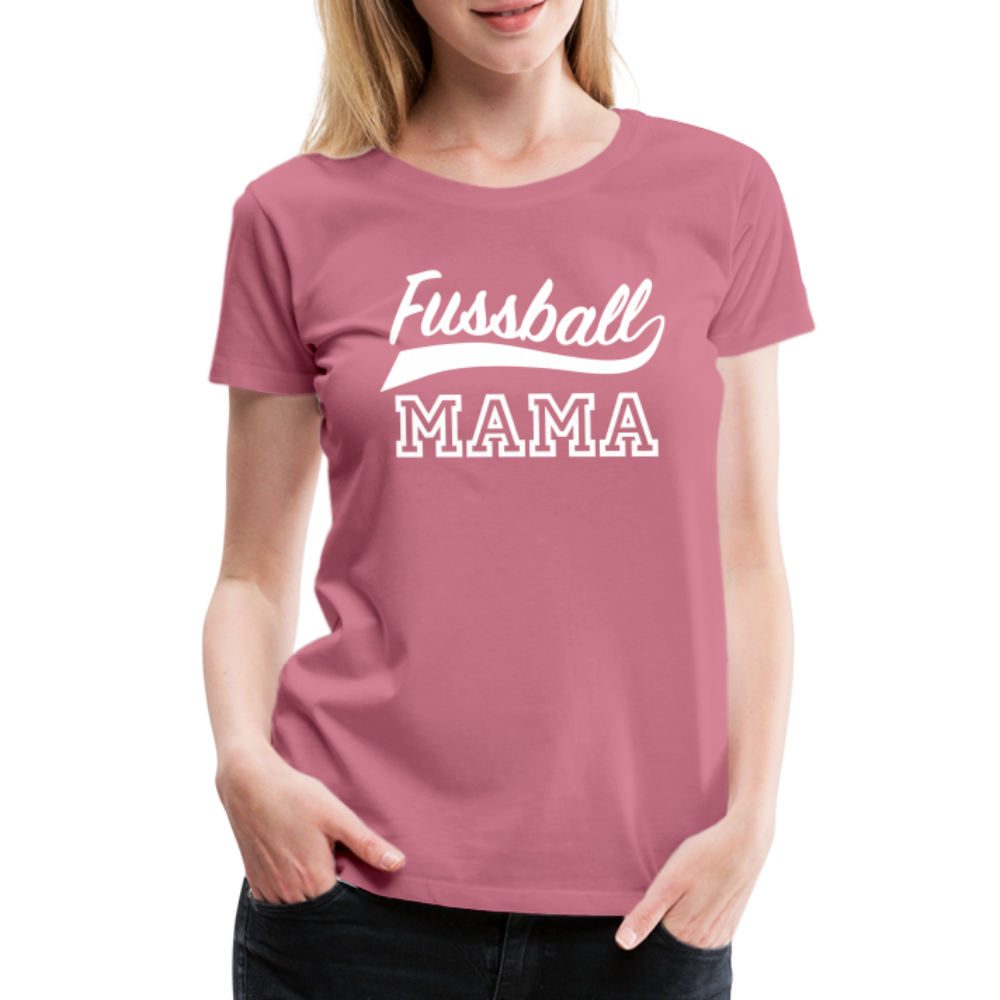 Frauen Premium T-Shirt Fußball Mama - Malve