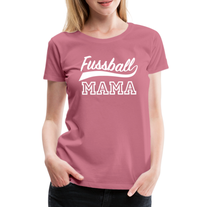 Frauen Premium T-Shirt Fußball Mama - Malve