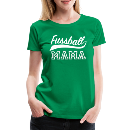 Frauen Premium T-Shirt Fußball Mama - Kelly Green