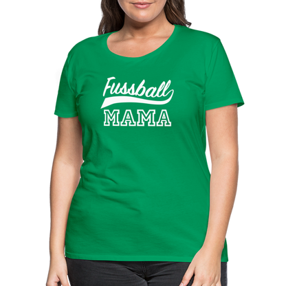 Frauen Premium T-Shirt Fußball Mama - Kelly Green