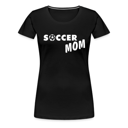 Frauen Premium T-Shirt - Soccer Mom - Schwarz