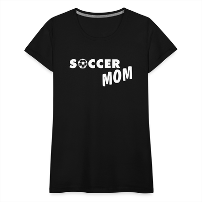 Frauen Premium T-Shirt - Soccer Mom - Schwarz