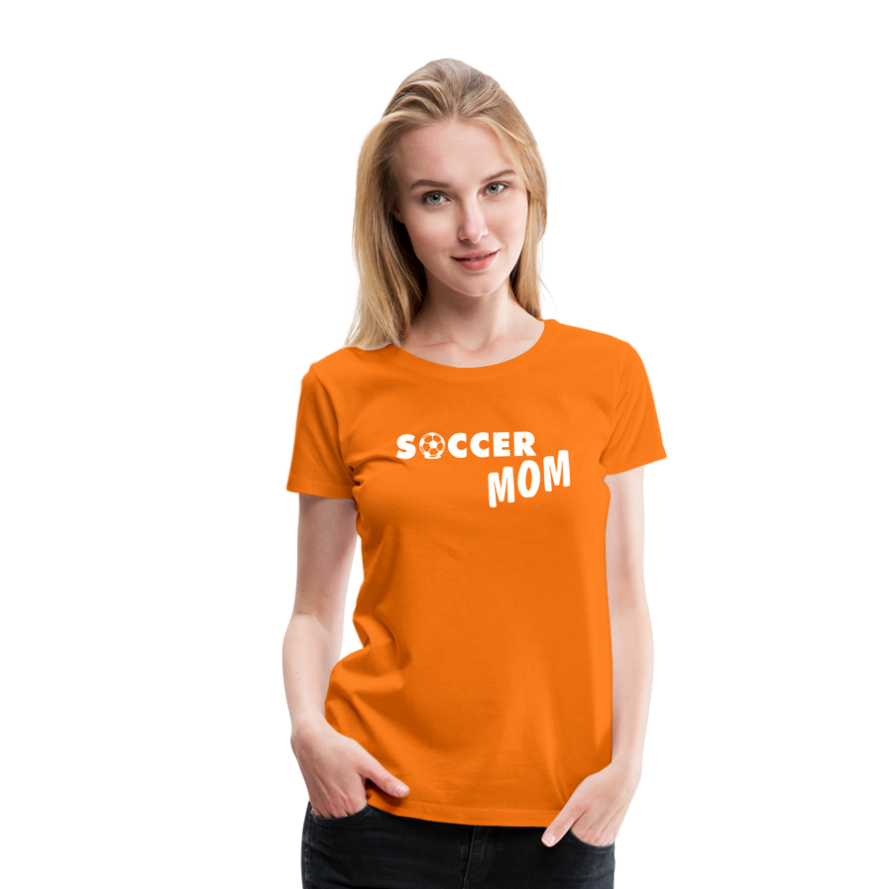 Frauen Premium T-Shirt - Soccer Mom - Orange