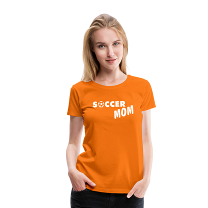 Frauen Premium T-Shirt - Soccer Mom - Orange