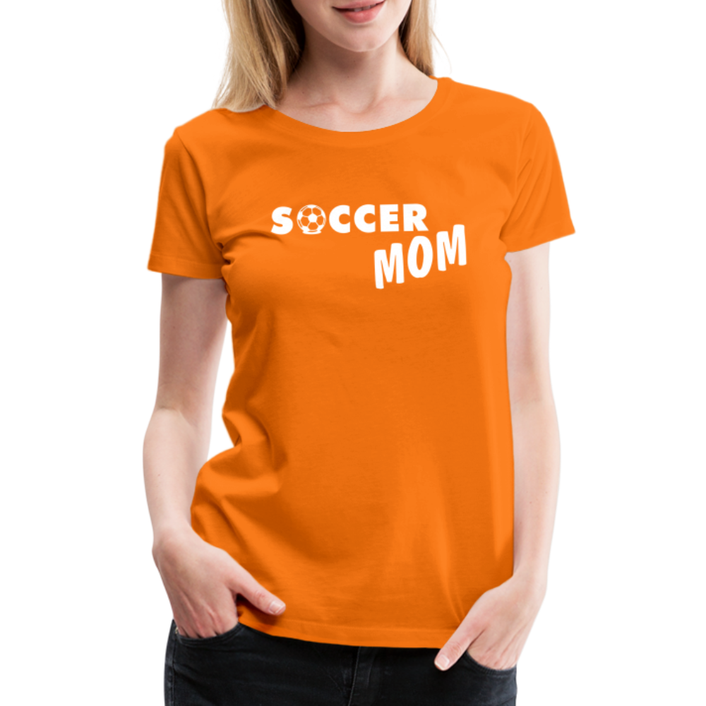 Frauen Premium T-Shirt - Soccer Mom - Orange