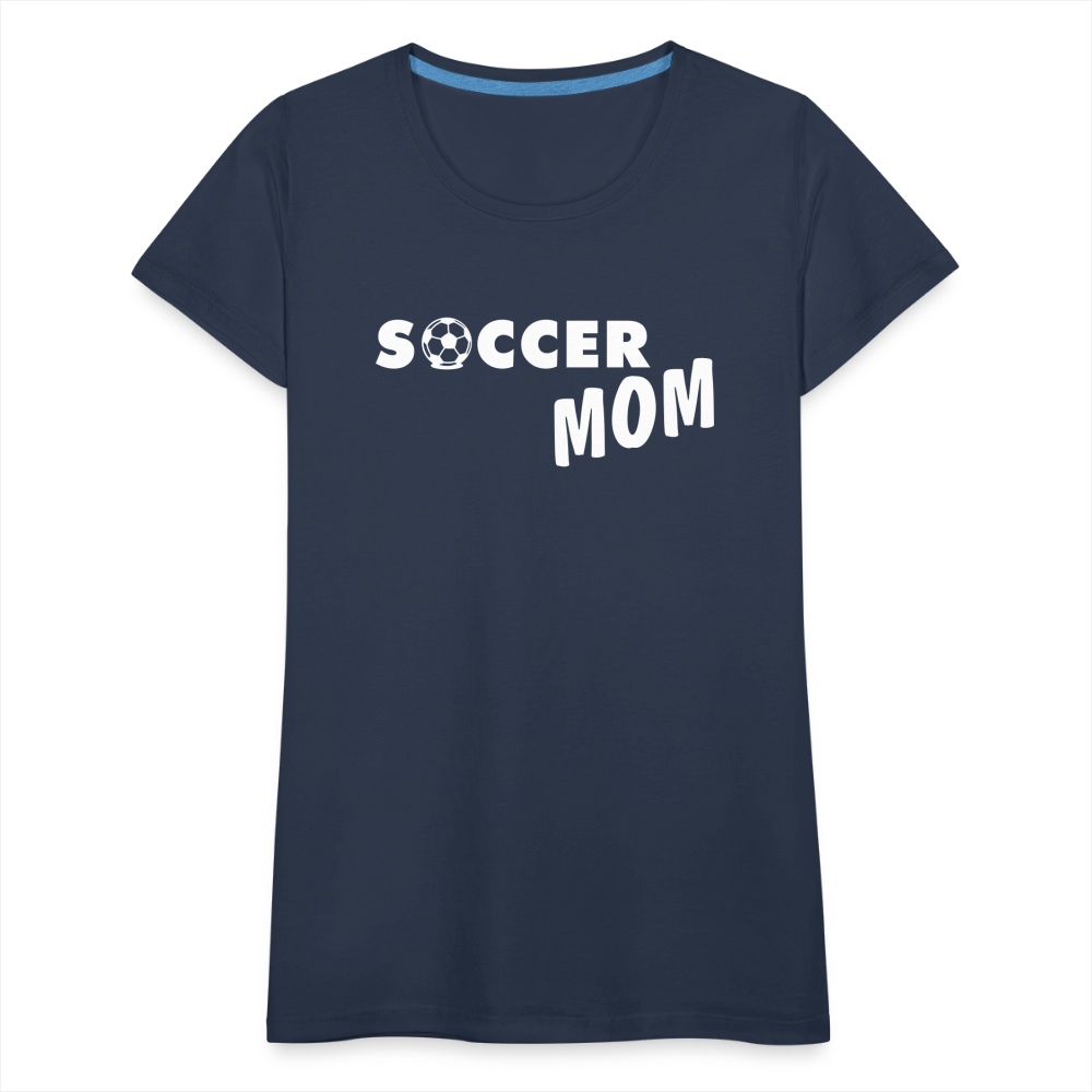 Frauen Premium T-Shirt - Soccer Mom - Navy