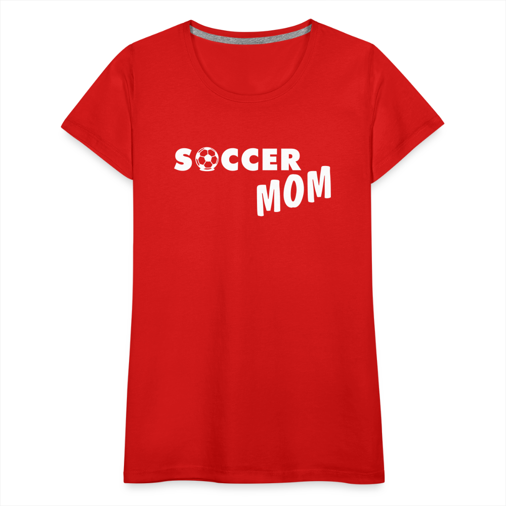 Frauen Premium T-Shirt - Soccer Mom - Rot