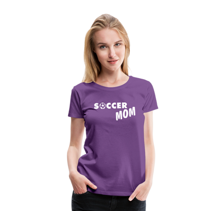 Frauen Premium T-Shirt - Soccer Mom - Lila