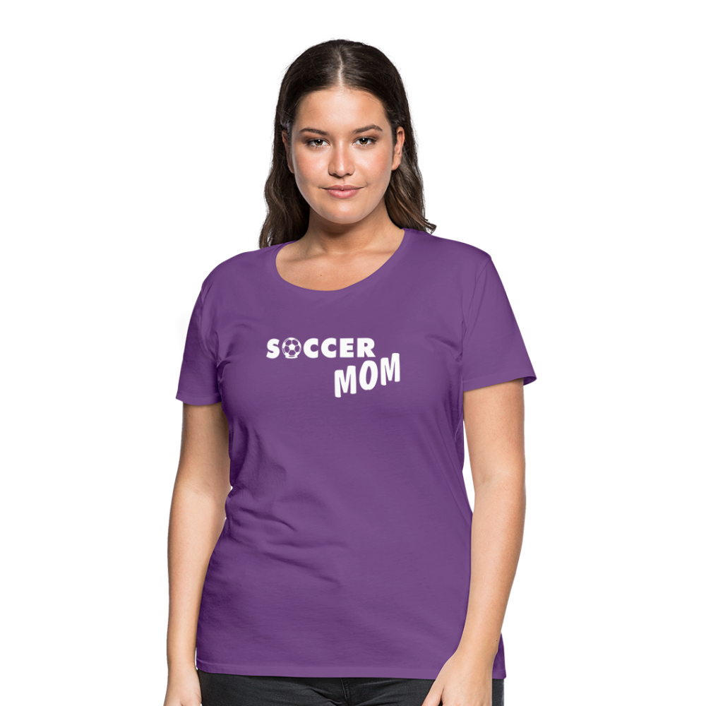 Frauen Premium T-Shirt - Soccer Mom - Lila