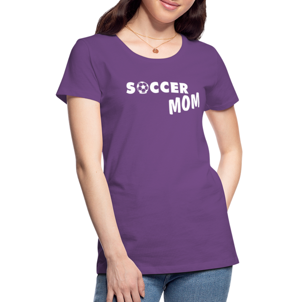 Frauen Premium T-Shirt - Soccer Mom - Lila