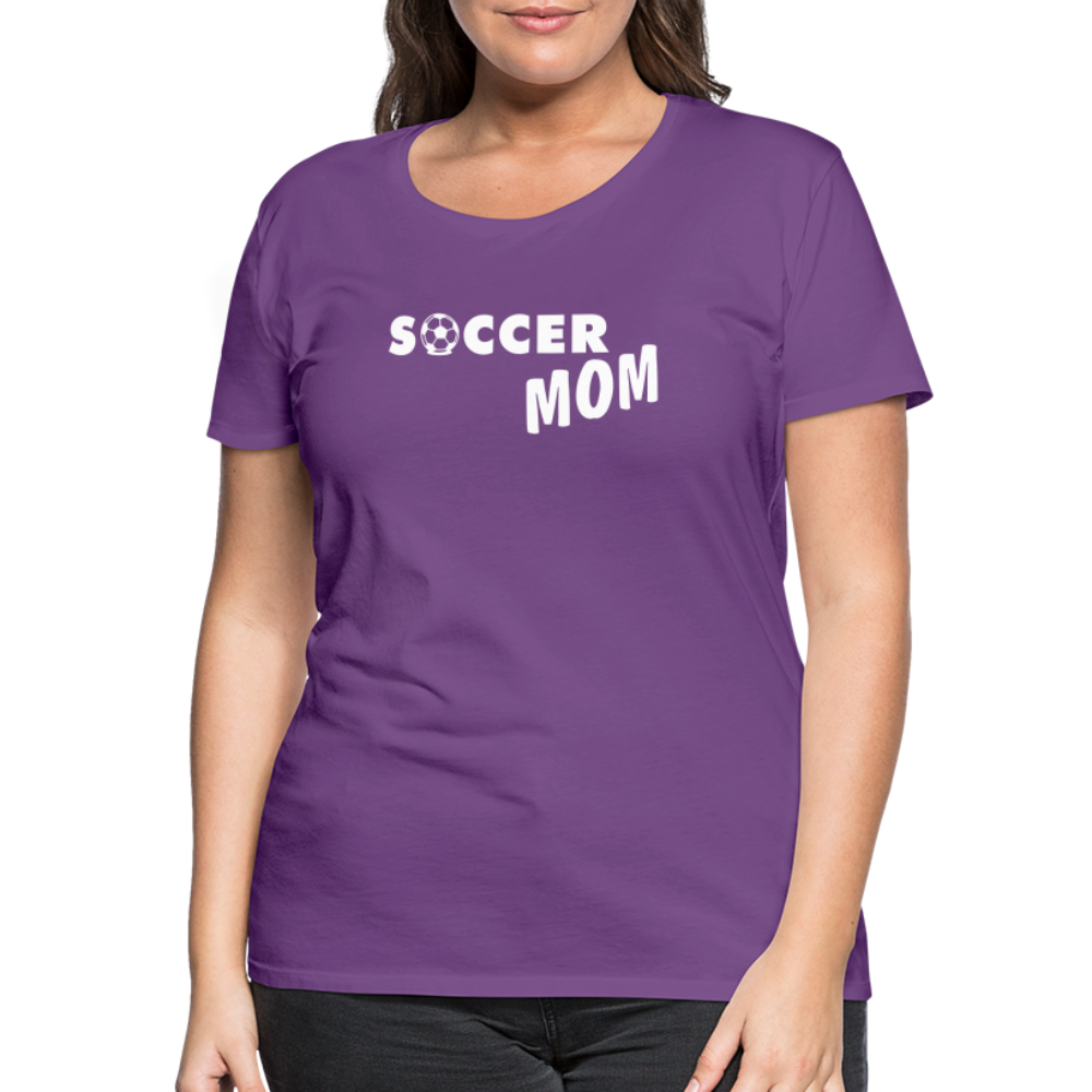 Frauen Premium T-Shirt - Soccer Mom - Lila