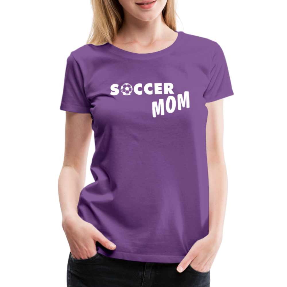 Frauen Premium T-Shirt - Soccer Mom - Lila