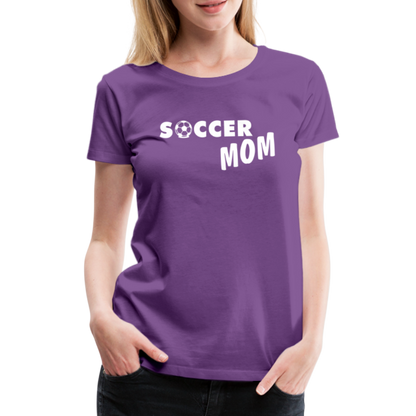 Frauen Premium T-Shirt - Soccer Mom - Lila