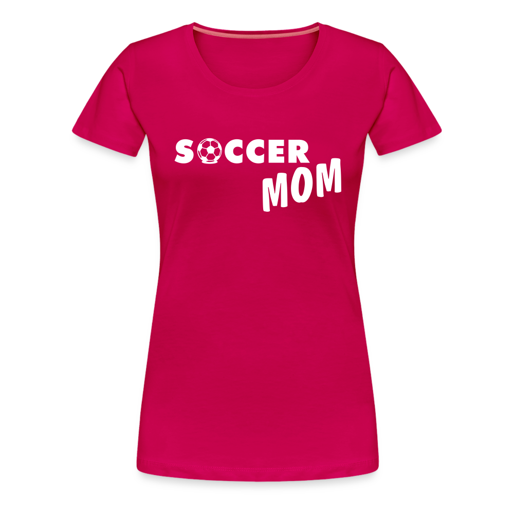 Frauen Premium T-Shirt - Soccer Mom - dunkles Pink