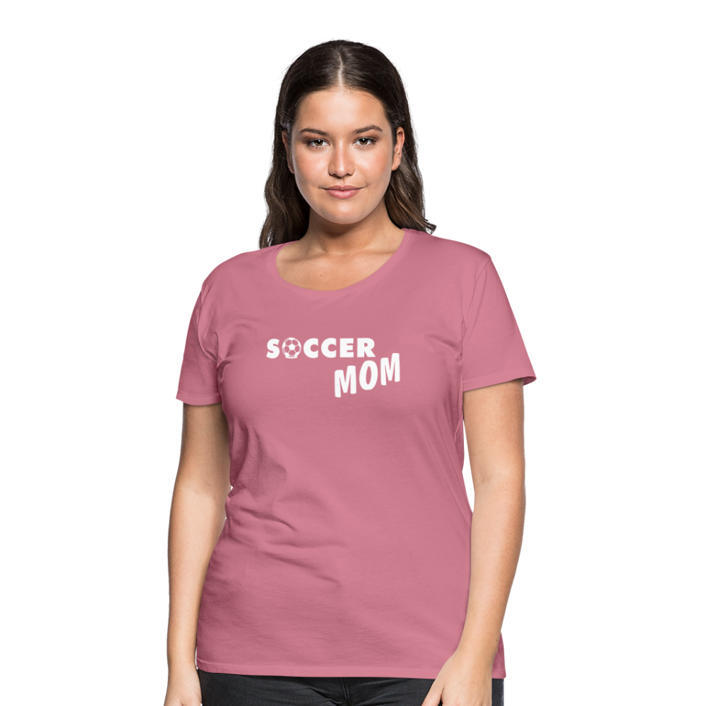 Frauen Premium T-Shirt - Soccer Mom - Malve