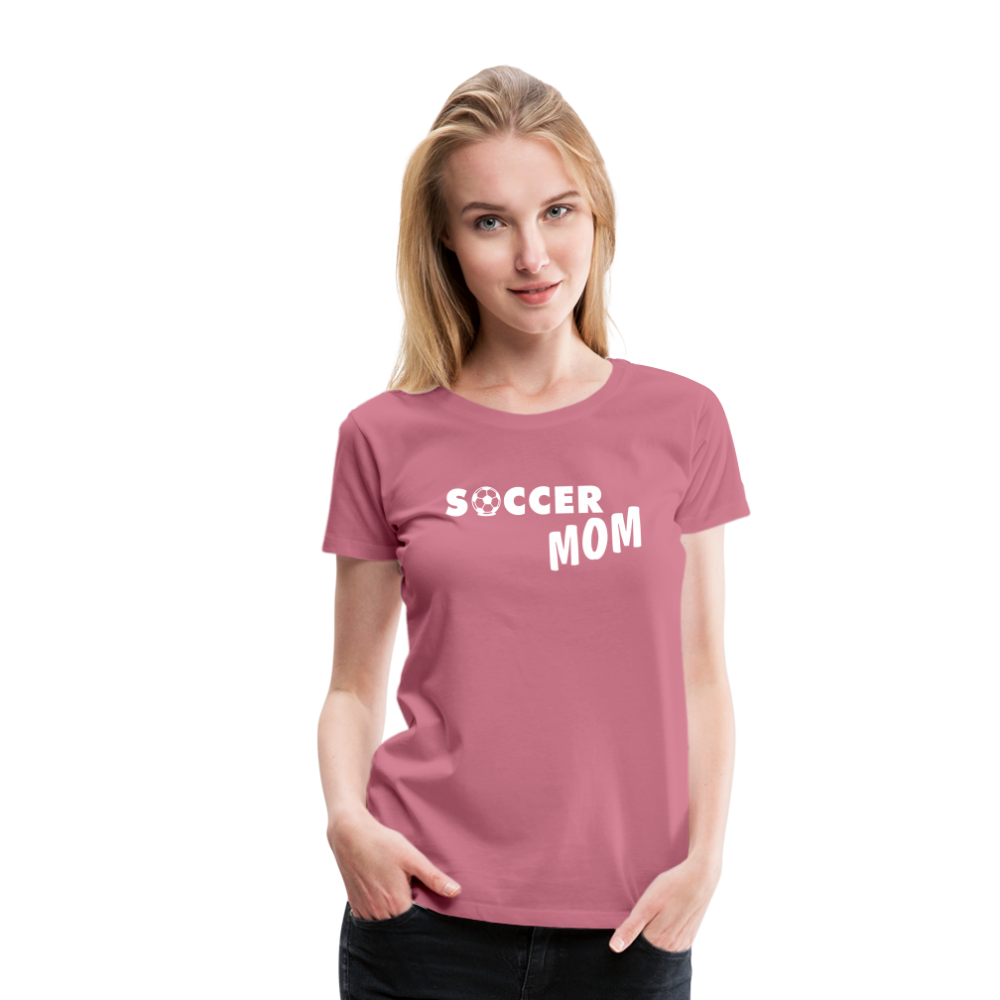 Frauen Premium T-Shirt - Soccer Mom - Malve