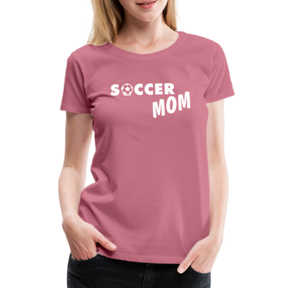 Frauen Premium T-Shirt - Soccer Mom - Malve