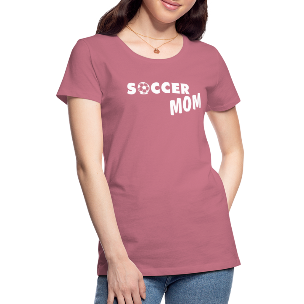 Frauen Premium T-Shirt - Soccer Mom - Malve