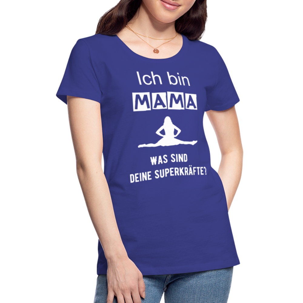 Frauen Premium T-Shirt - Mama Superkräfte - Königsblau