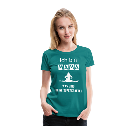 Frauen Premium T-Shirt - Mama Superkräfte - Divablau