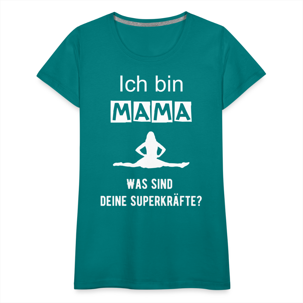 Frauen Premium T-Shirt - Mama Superkräfte - Divablau